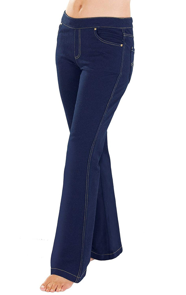 PajamaJeans Women's Bootcut Stretch Knit Denim Jeans