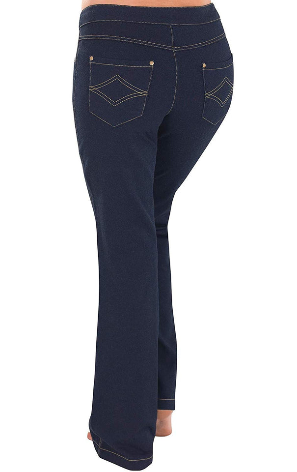 PajamaJeans Women's Bootcut Stretch Knit Denim Jeans