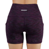 ODODOS High Waist Out Pocket Yoga Short Tummy Control Workout Running Athletic Non See-Through Yoga Shorts
