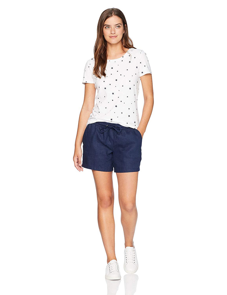 Amazon Essentials Women's 5" Drawstring Linen Short