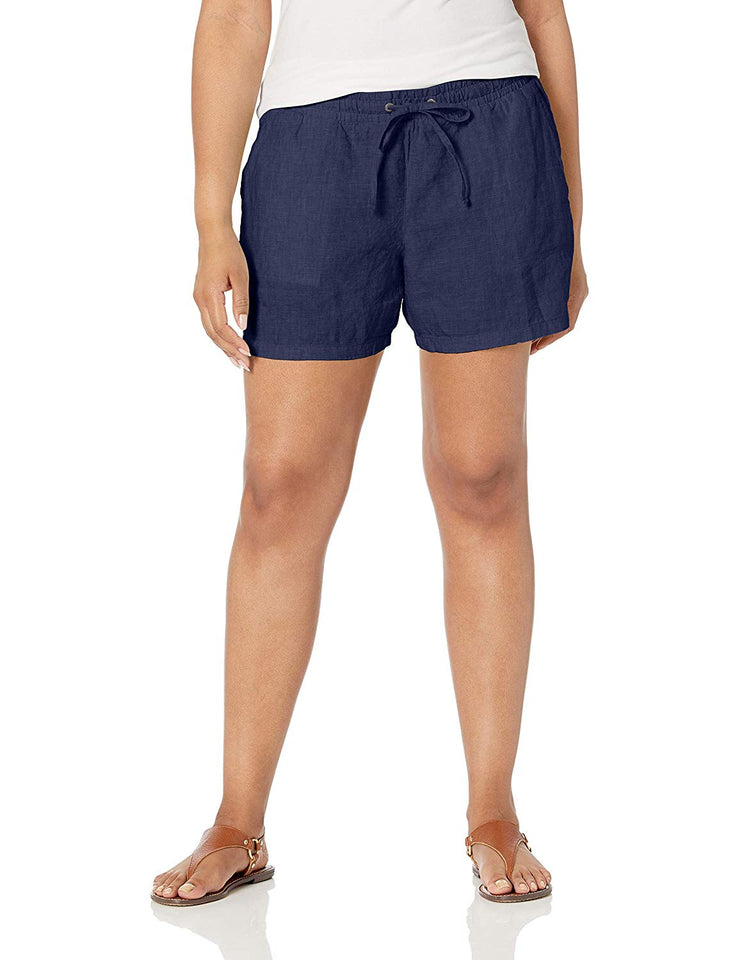 Amazon Essentials Women's 5" Drawstring Linen Short